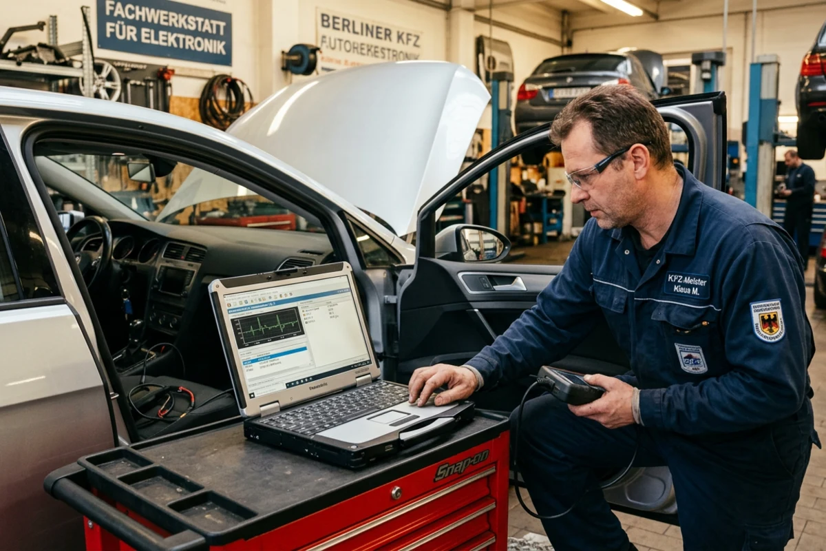 Kfz-Elektronikdiagnose in der Autowerkstatt und Elektronik Berlin-Lichtenberg